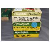 3x$ - Remington/Federal 7mm RemMAg 160/150gr - 60
