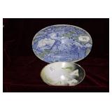 Canton 14.5" W platter & RS Prussia HP bowl