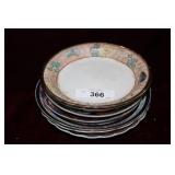 Six Asian plates incl Amari