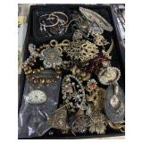 Early Costume jewelry incl. Raga watch,