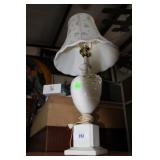 Rosenthal white floral lamp