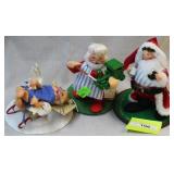 Three Christmas Annalee pcs.