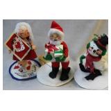 Three Christmas Annalee pcs.