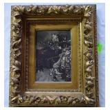 Turn of the Century porcelain painted Winter