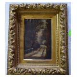 Country Road thru the Woods, oil on board,