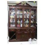 China Cabinet With Carved Crown