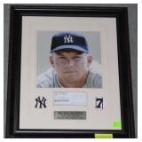 Mickey Mantle Yankees replica hand signed check