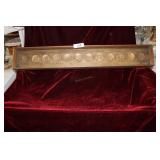 Shadowbox with bronze Religious medallions