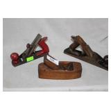 Bailey No 5 1/4 plane, wood block plane & Dunlap