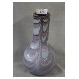 Blown glass 14" H vase