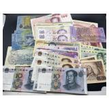 Large collection foreign paper money - Thailand,