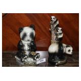 Two decanters - Ezra Brooks Panda & Jim Beam