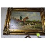 Contemporary acrylic on canvas of Huntsman,