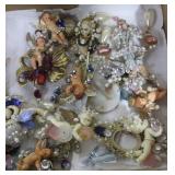 Italian made resin cherub pins