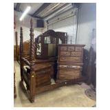 Contemporary Four pc full bedroom suite -