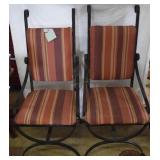 Contemporary bent metal chairs