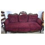Ornate Victorian sofa
