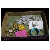 Tray costume jewelry