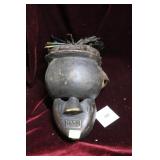 Carved African mask