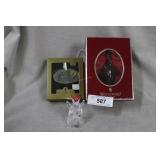 Three Waterford Christmas ornaments