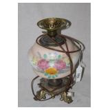 Satin Glass floral lamp base