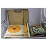 Kids record player w/ records
