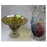 2 Pcs Art Glass