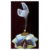 Hand blown epergene 15" H