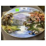 hand painted Lily Kira (Japanese) serving Platters