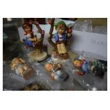 Goebel Apple Tree boy & girl, & three Goebel