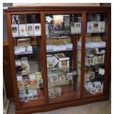 HUGE lighted display cabinet 74" x 72" x 30"