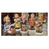 1 Hummel (mandolin girl) & Four Goebel figures