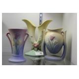 Three Hull pottery pcs