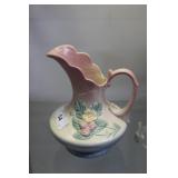 Floral pink & blue vase