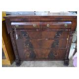 Empire dresser with claw feet, two over three