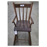 Childs wooden high chair