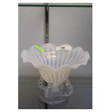 Fenton Spiral illusion art glass vase