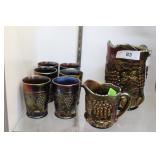 Eight pcs Carnival Grape pattern