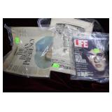 Reagan newspapers & LIFE Elvis magazine