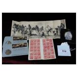 US savings stamp album, "Last One in is a N***"