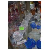 Four pcs Waterford - oil decanter, pair of