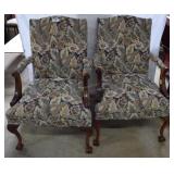 2 Nicely upholstered arm chairs
