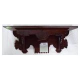 Pine Victorian wall shelf, 24" x 9"h.