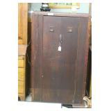 Mission style oak wardrobe