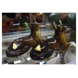 Pair of Royal Dux German Shepherd