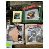 Nine Assorted Glass Christmas Ornaments