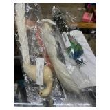 Regency real feather decorated bird ornaments