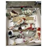 8 Chenille birds in original box.