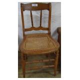Eastlake style chair w/ cane seat