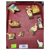 Chalkware Nativity Figures